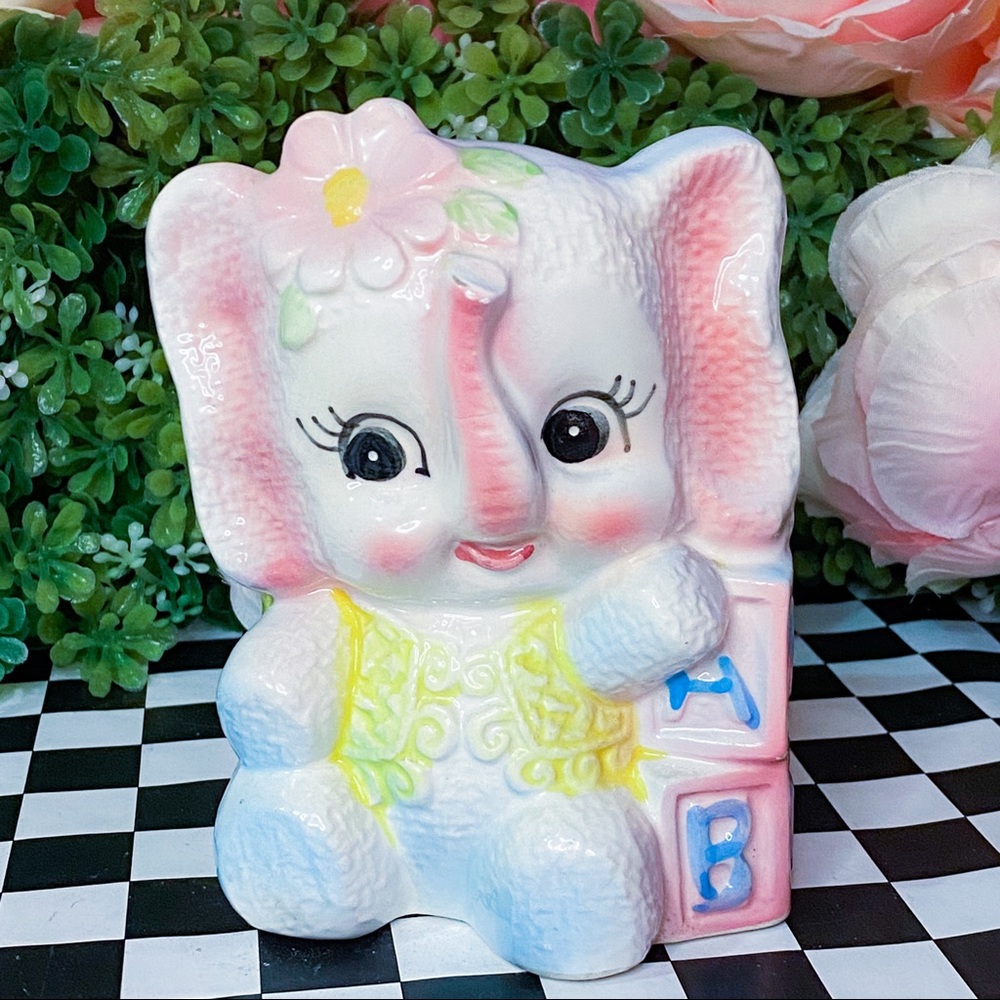 Vintage Rubens Elephant Nursery Planter